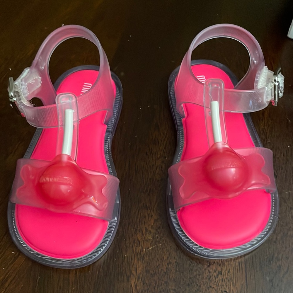 Mini Melissa. Size 6.  Lollipop sandals